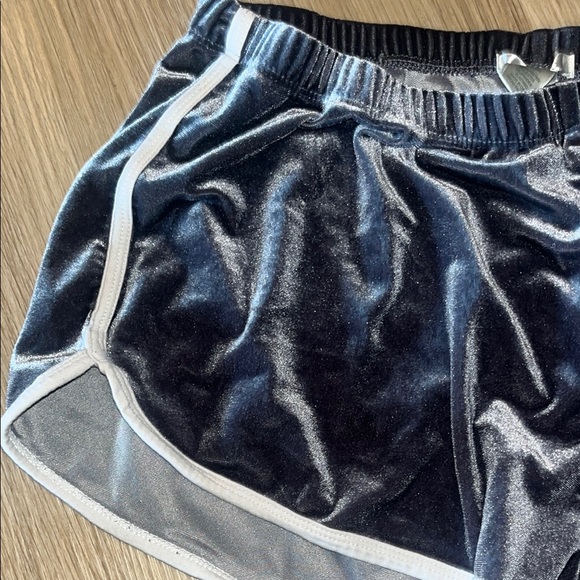 Bozzolo Women's Velvet Shorts - Shiny Grey Ish. DO NOT BUY - Picture 2 of 4